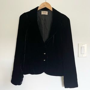 Juicy Couture black velvet blazer